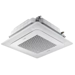 Vista inferior aire acondicionado Cassette Samsung 24000 BTU instalación techo