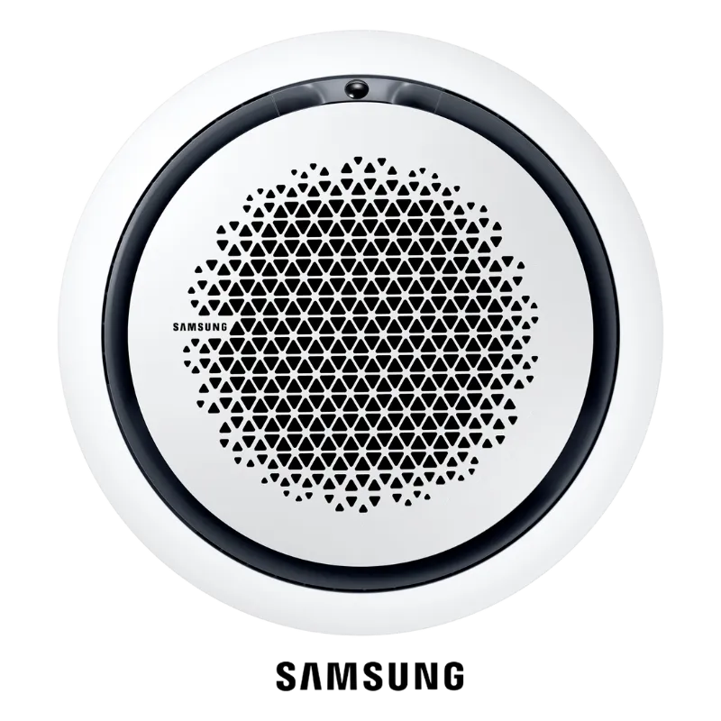 Unidad interior Cassette Redondo Samsung Inverter 36000 BTU 220 V R32 vista frontal