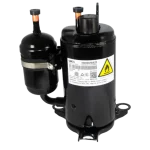 Vista lateral izquierda del compresor rotativo Inverter DC Midea 111030200028