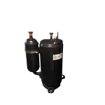 Imagen del compresor rotativo PA236G2C-3MTL RoHS con detalles de las conexiones y etiquetas de seguridad.