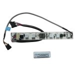 Vista superior de la tarjeta display subassembly 17122500000235 con pantalla LED central.