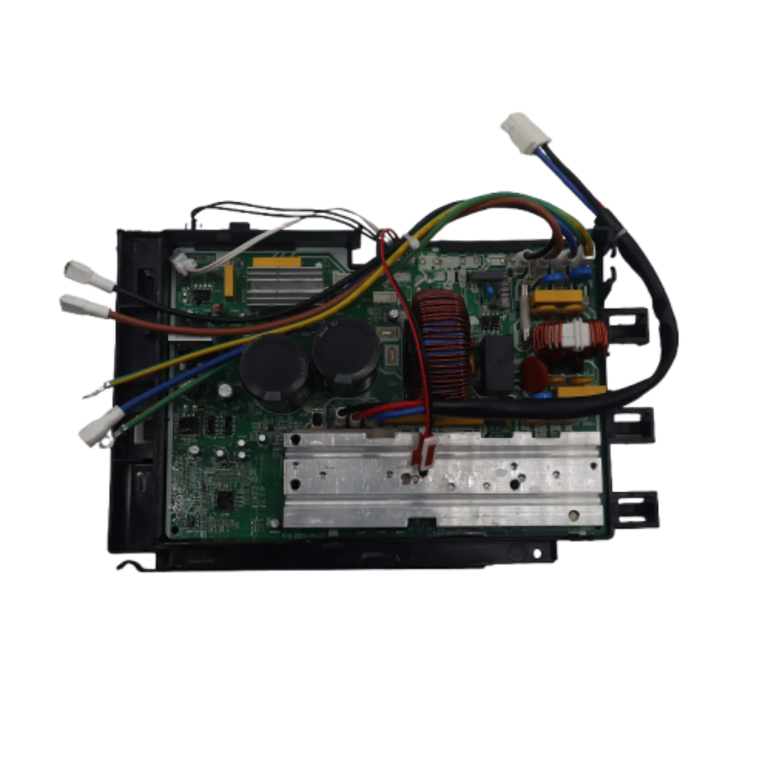 Vista superior de la Electronic Control Box 17222000026694 Midea con cableado y disipadores