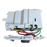 Electronic Control Box 17222000034014 Midea con conectores de colores y carcasa protectora plástica