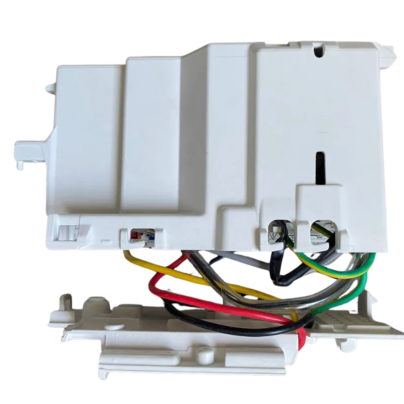 Electronic Control Box 17222000034014 Midea con conectores de colores y carcasa protectora plástica