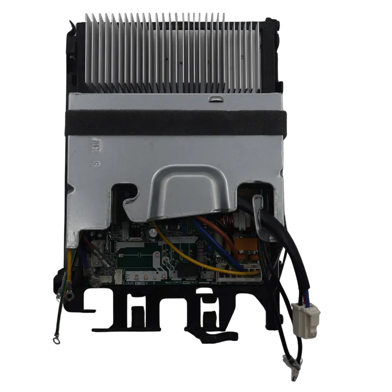 Electronic Control Box Midea 17222000034016 vista posterior con cubierta metálica