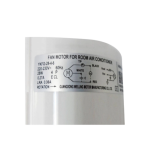 Motor ventilador Blower YKFG-28-4-6 220-230 V vista lateral para aire acondicionado interior