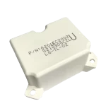 Carcasa exterior del filtro para lavadora LG 6201EC2002U, con el número de parte impreso y las pestañas laterales de montaje.