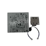 Vista posterior del Inverter Module Subassembly 17222000A64034 con trazas de circuito impreso y transformador externo