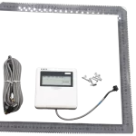 Kit completo del controlador alámbrico Midea para aire acondicionado, con cable y tornillos.