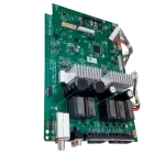 Main board EBR83763402 LG CJ88 vista lateral elevada con disipadores y conexiones