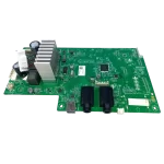 Main Board LG RN9 EBR30715310 con disipador y conectores RCA Tarjeta electrónica EBR30715310 LG XBOOM RN9 vista lateral con disipador y conectores