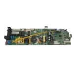 Main Board SA-KF105Q/N1Y-D1-[N].JD vista diagonal con cable amarillo conectado.