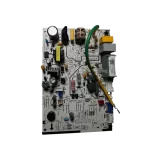 Tarjeta electrónica Main Control Board 17122000051885 Midea, imagen superior iluminada.