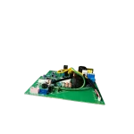 Placa electrónica 17122000057868 Midea, vista lateral izquierda con componentes y cables.