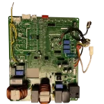 Vista inferior derecha de tarjeta 17122000A13447 aire acondicionado Main control board Midea 17122000A13447 con conectores múltiples