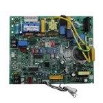 Main Control Board 17122700000738 con cableado frontal blanco y capacitores grandes.