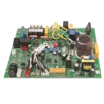 Main Control Board 17122700000738 vista en ángulo con componentes tridimensionales.