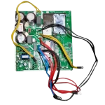 Vista superior de la main control board inverter con disipadores y conectores múltiples