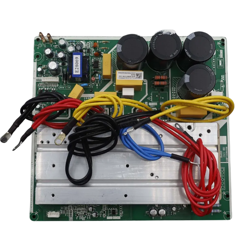 Main control board 17123100000047 para aire acondicionado inverter con capacitores y cables multicolores