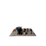 Main Control Board Midea 17122000047503 – Vista frontal inferior Main Control Board Midea 17122000047503 vista frontal baja con relés, capacitores y conectores.