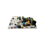 Main control Board Midea 17122000051722 para mini split en ángulo bajo desde el frente.