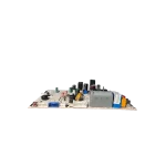 Main Control Board Midea 17122000054363 vista superior con conectores Main control Board Midea 17122000054363 vista superior con componentes y conectores visibles