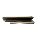 Evaporador de aire acondicionado Midea desde una vista lateral.