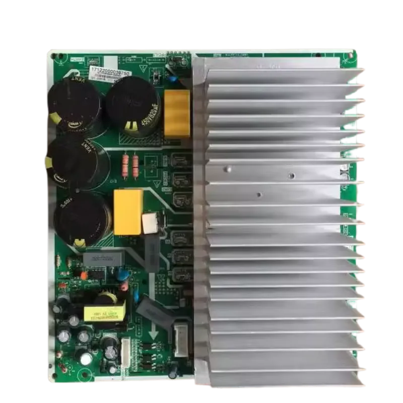 Módulo Inverter Midea 17122000039750 para unidad exterior con disipador de calor.