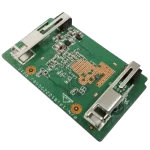 Parte inferior del módulo Wi‑Fi LG EAT61813801 con sujeción metálica Módulo Wi‑Fi LG EAT61813801 con clips metálicos inferiores