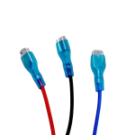 Motor monofásico YKT-24-6-236L Welling para aire acondicionado, con etiquetas, conectores y vista detallada del eje