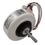 Motor Interno Blower Hisense DG13G1-17 – Detalle del Eje y Conector Motor de aire acondicionado Hisense DG13G1-17 con eje dentado y cuerpo compacto