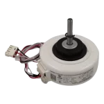 Motor para Unidad Interna Hisense DG13G1-17 – Vista Superior del Repuesto Motor Blower de repuesto Hisense DG13G1-17 con eje metálico y cableado multicolor