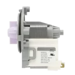 Etiqueta de especificaciones del Motor Bomba de Circulación LG EAU61383503 con detalles de voltaje 120V y potencia 45W.