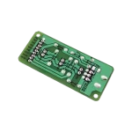 PCB LG EBR71522204 en perspectiva con receptor, LEDs y capacitores