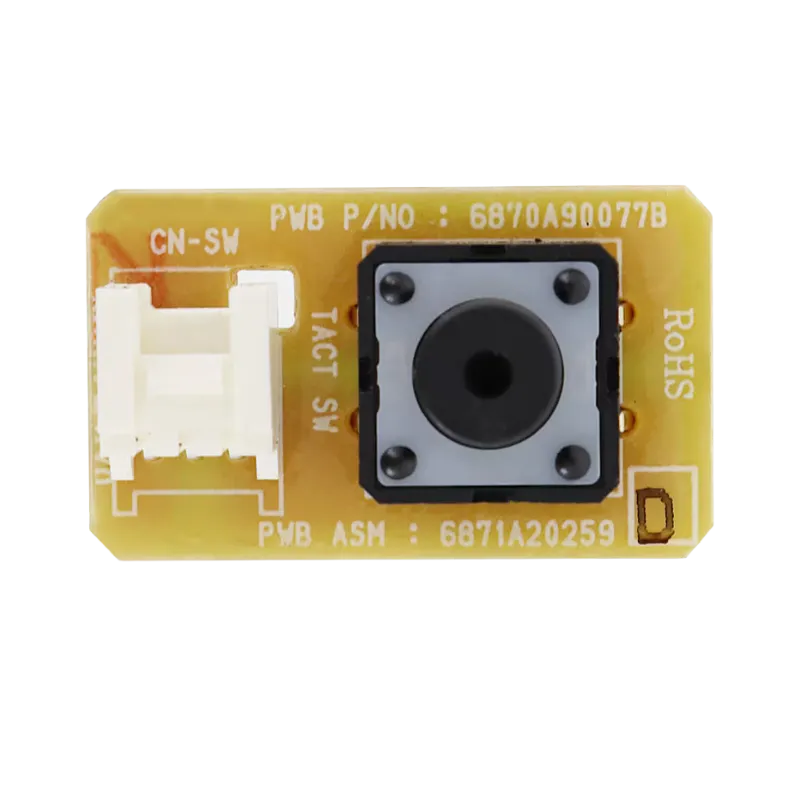 Placa de encendido LG 6871A20259D para aire acondicionado, botón y conector visibles