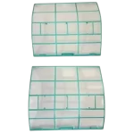 Par de filtros de aire SA-KF26G/N1Y-AF-13 Midea con estructura plástica y malla blanca