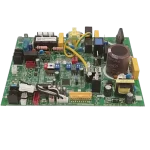 Main Control Board 17122700000735 vista en ángulo con condensadores y conectores visibles