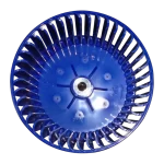 Turbina axial LX-154×162×12-41J vista frontal eje central metálico