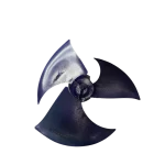 Ventilador axial Midea ZL-420×143×8-3KN con aspas curvas – vista trasera