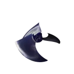 Vista lateral de ventilador Midea ZL-420×143×8-3KN de 3 aspas