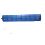 Cross Flow Fan Midea 12100102000070 completo en vista lateral sobre fondo blanco