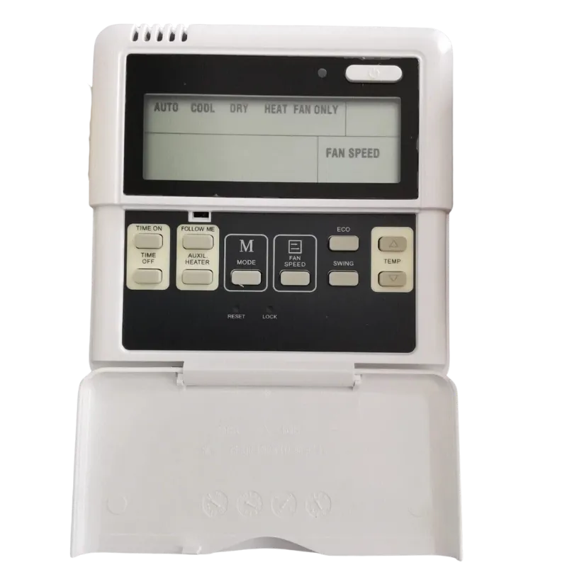 Wired Controller Midea para aire acondicionado con pantalla LCD y múltiples funciones de configuración.