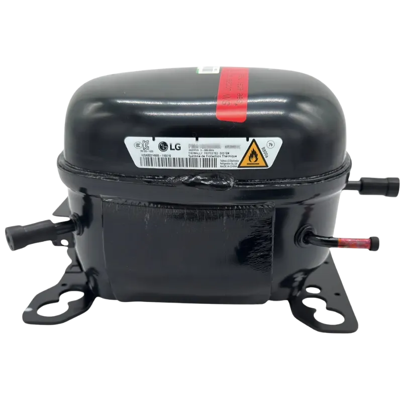 Compresor LG TCA37032031 vista frontal con etiqueta original