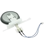 Compuerta calefactada del ducto de hielo LG 5007JA3006R con arnés y conector – vista en ángulo