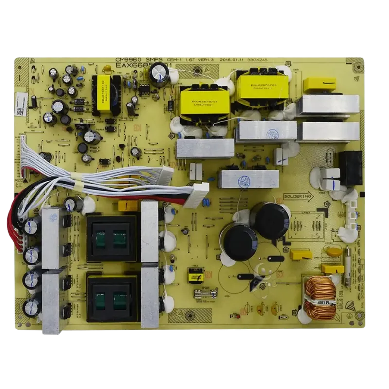 Fuente de alimentación LG CM9960 Power PCB EBR82198101 EAX66854101 vista superior