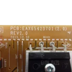 Detalle serigrafía PCB EAX65423701 Rev 2.0 en fuente LG