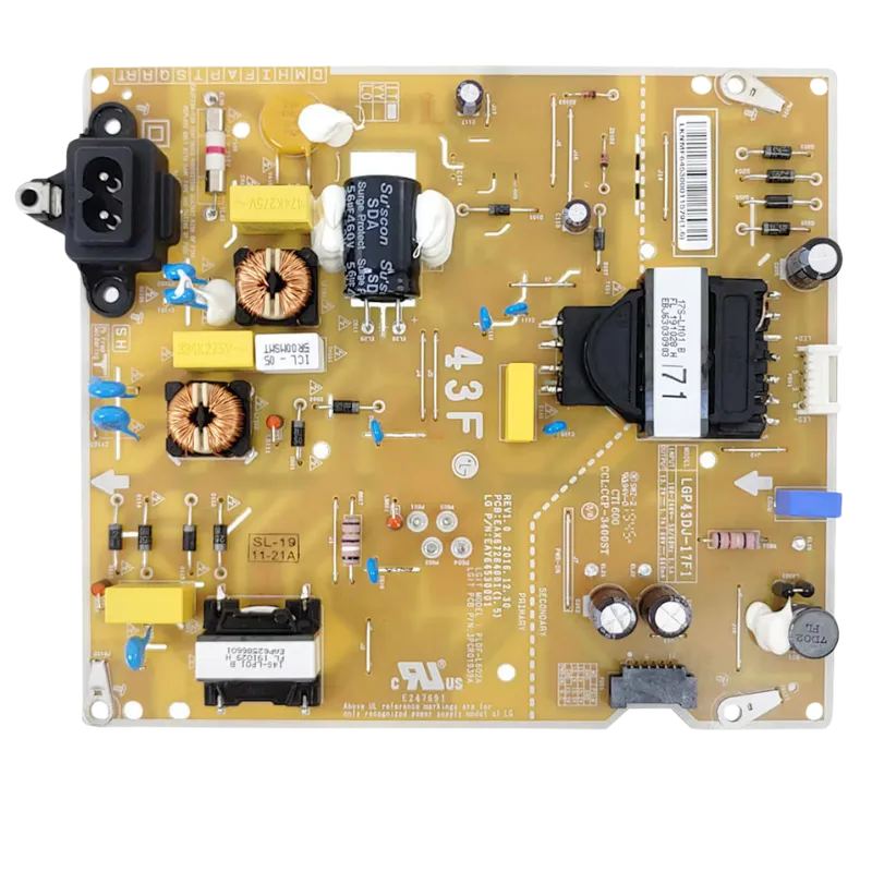 Fuente de alimentación LG EAY64530001 LGP43DJ-17F1 vista frontal