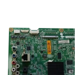 Main Board LG EAX64872104 detalle superior con conectores y etiquetas de servicio