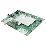Main Board LG EBU66309401 – Perspectiva lateral derecha Tarjeta madre LG EBU66309401 en vista angular lateral derecha