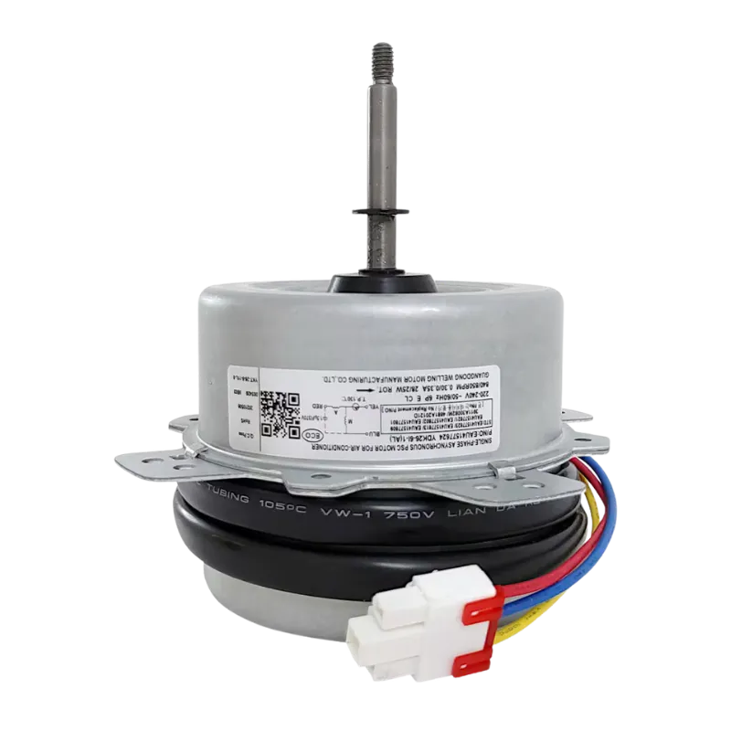 Motor exterior LG EAU41577624 usado con eje largo y arnés 4 cables para ventilador condensadora